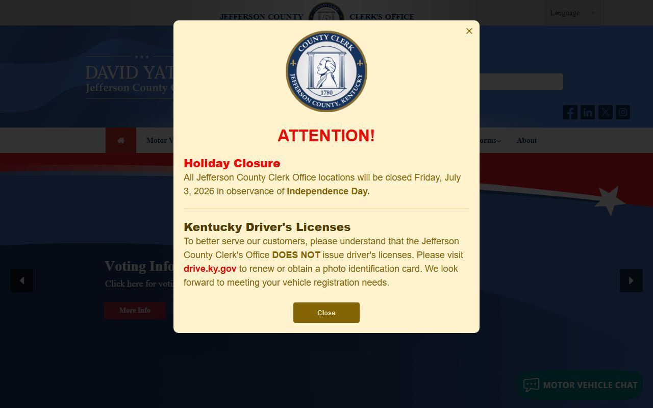 Jefferson County court records Jefferson County Clerk website