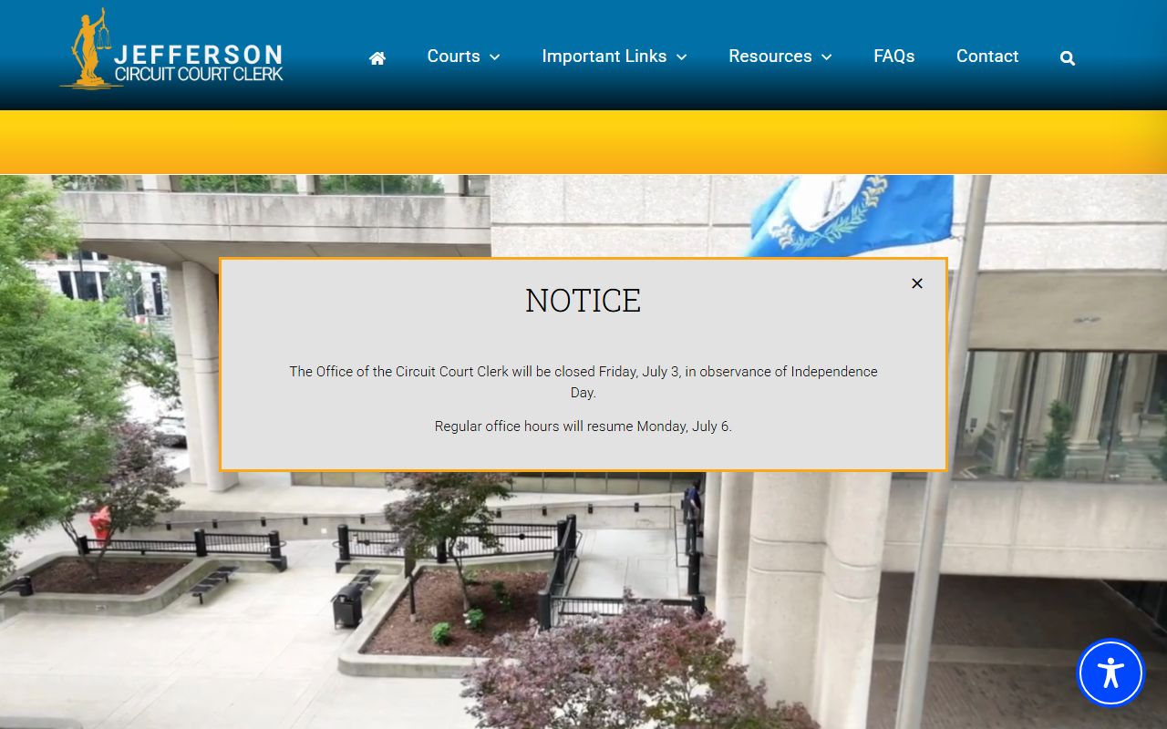 Jefferson County court records Jefferson Circuit Court Clerk website