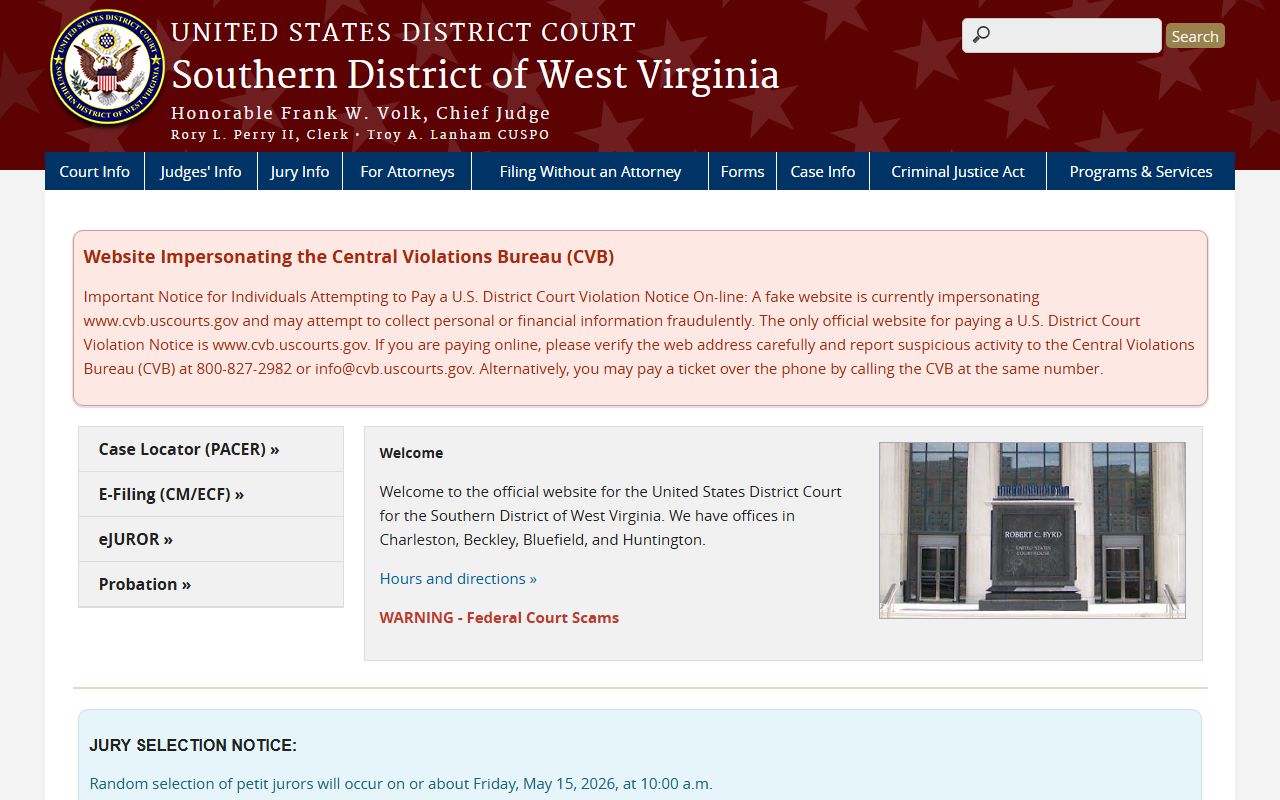 Jefferson County warrant search federal court source warning